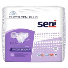 Акция на Подгузники для взрослых Super Seni Plus Air Extra Large арт. 257, дневные/ночные (10 шт.) от Medmagazin