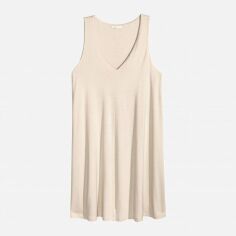 Акція на Плаття коротке літнє жіноче H&M XAZ098690AFPJ L Бежеве від Rozetka