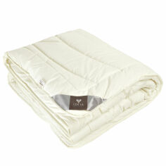 Акція на Одеяло шерстяное зимнее Wool Premium Ideia молочное 200х220 см від Podushka