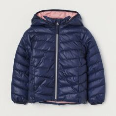 Акція на Дитяча демісезонна куртка для дівчинки H&M 1304-8734192 92 см Синя від Rozetka