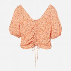 Акція на Топ жіночий H&M XAZ323803JBZQ XXL Помаранчевий від Rozetka
