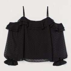 Акція на Топ жіночий H&M XAZ207905BDMH 44 Чорний від Rozetka