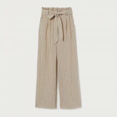 Акція на Штани жіночі H&M XAZ191586HFPU 32 Бежеві з чорним від Rozetka