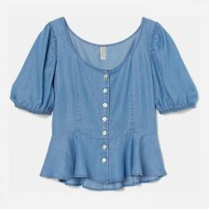 Акція на Блузка жіноча H&M XAZ379481TXQA 32 Синя від Rozetka