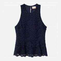 Акція на Блузка жіноча H&M XAZ173108NFEU 44 Темно-синя від Rozetka