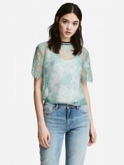Акція на Блузка жіноча H&M XAZ125181VEYC S М'ятна із чорним від Rozetka