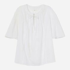 Акція на Блузка жіноча H&M XAZ271817OGQA M Біла від Rozetka