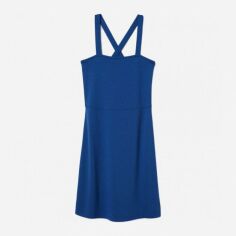 Акція на Плаття коротке літнє жіноче H&M XAZ138255AIJR 36 Темно-синє від Rozetka