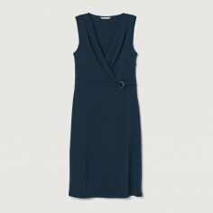 Акція на Плаття коротке літнє жіноче H&M XAZ271845NLVU M Темно-бірюзове від Rozetka
