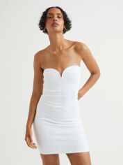 Акція на Плаття коротке літнє жіноче H&M XAZ325315FGNI XS Біле від Rozetka