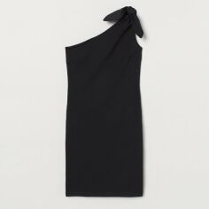 Акція на Сукня коротка літня жіноча H&M 02-0751930-0 36 Чорна (СА2000001581186) від Rozetka