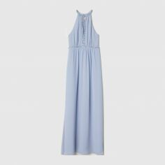 Акція на Плаття міді літнє жіноче H&M XAZ181079LHZC 32 Блідо-блакитне від Rozetka