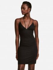 Акція на Сукня коротка літня жіноча H&M XAZ175551XFVQ 38 Чорна від Rozetka