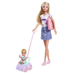 Акция на Ляльковий набір Steffi & Evi Love Штеффі з малюком на машинці (5733585) от Будинок іграшок
