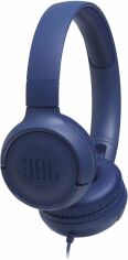 Акция на Навушники JBL T500 Blue от Rozetka