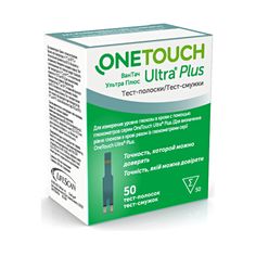 Акція на Тест-полоски Ultra Plus 50 шт One Touch від Medmagazin