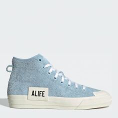 Акція на Чоловічі кеди високі Adidas Originals Nizza Hi Alife GW5325 41.5 (7.5UK) 26 см Блакитні від Rozetka