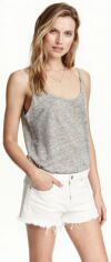 Акція на Майка H&M XAZ019291SUCX L Сіра від Rozetka