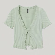 Акція на Топ жіночий H&M XAZ332321ZEMB S М'ятний від Rozetka