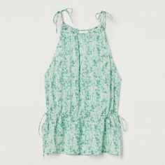 Акція на Топ жіночий H&M XAZ383722KDUR S Білий із зеленим від Rozetka