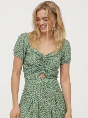Акція на Топ жіночий H&M XAZ388822WTOZ XL Світло-зелений від Rozetka