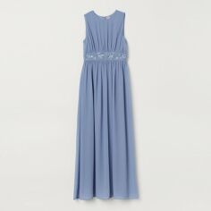 Акція на Плаття довге літнє жіноче H&M XAZ166345FJZO 40 Блідо-синє від Rozetka