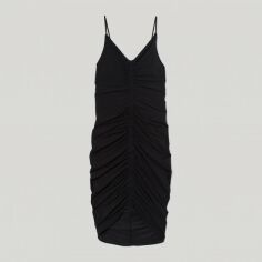 Акція на Сукня коротка літня жіноча H&M XAZ332875ZTHQ S Чорна від Rozetka