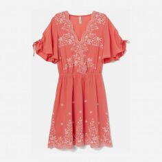 Акція на Сукня на запах коротка літня жіноча H&M XAZ379878DGOA 42 Блідо-рожева від Rozetka
