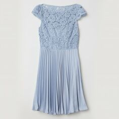 Акція на Сукня коротка літня жіноча H&M XAZ108699WSNC 36 Блакитна від Rozetka