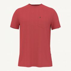 Акція на Футболка бавовняна довга чоловіча Tommy Hilfiger 439066224 2XL Червона від Rozetka