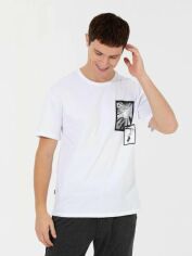 Акція на Футболка бавовняна довга чоловіча Pierre Cardin G021SZ011-000-1449969 XL Біла від Rozetka