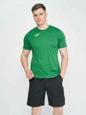 Акція на Футболка спортивна довга чоловіча Joma Combi L Зелена від Rozetka