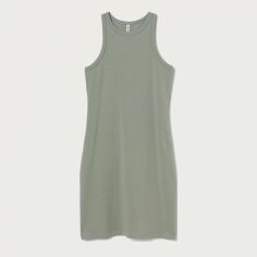 Акція на Плаття коротке літнє жіноче H&M XAZ328993KWKM L Оливкове від Rozetka
