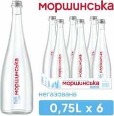 Акція на Упаковка мінеральної природної негазованої води Моршинська Преміум 0.75 л x 6 пляшок від Rozetka