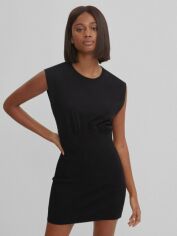 Акція на Сукня коротка літня жіноча Bershka XAZ355327GTLQ M Чорна від Rozetka