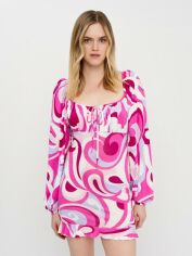 Акція на Плаття коротке літнє жіноче Missguided XAZ335681KMXP 44 Рожевий/Білий/Блакитний від Rozetka