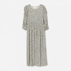 Акція на Сукня міді літня жіноча H&M Mama XAZ340532HCZQ XL Молочне від Rozetka
