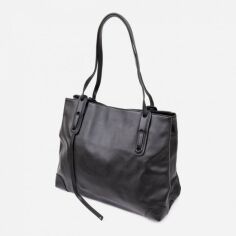 Акция на Жіноча сумка шкіряна Vintage Чорна (leather-20400) от Rozetka
