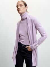 Акція на Кардиган в'язаний жіночий Mango Alma 47091259-68 S Фіолетовий від Rozetka
