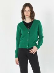 Акція на Кардиган в'язаний жіночий Colin's CL1060698-GRN S Green від Rozetka