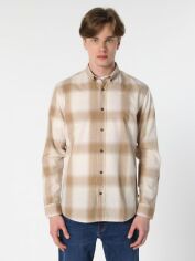 Акція на Сорочка бавовняна чоловіча Colin's CL1062628-BEI S Beige від Rozetka