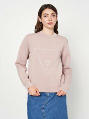 Акция на Світшот жіночий Guess New Elly Cn Sweatshirt V3RQ19-K7UW2-G4Q9 S Пудровий з принтом от Rozetka