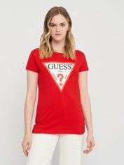 Акция на Футболка жіноча Guess 11160.3 L 46 Червона от Rozetka