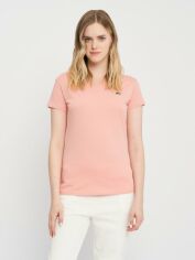 Акція на Футболка жіноча Lacoste 11176.4 XS Рожева від Rozetka