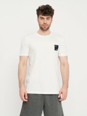 Акція на Футболка бавовняна довга чоловіча Armani Exchange 11163.2 XL Біла від Rozetka