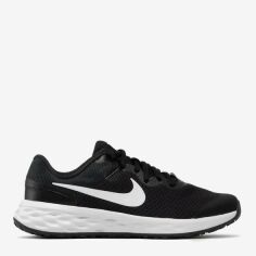 Акция на Підліткові кросівки для хлопчика Nike Revolution 6 Nn (Gs) DD1096-003 35.5 Black/White-Dk Smoke Grey от Rozetka