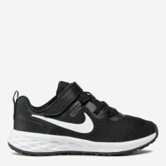 Акция на Дитячі кросівки для дівчинки Nike Revolution 6 Nn (Psv) DD1095-003 29.5 (12C) Black/White-Dk Smoke Grey от Rozetka