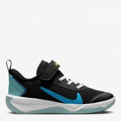 Акція на Кросівки дитячі Nike Omni Multi-Court (Ps) DM9026-005 29.5 (12C) Black/Blue Lightning-Ocean Bliss від Rozetka