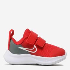 Акция на Дитячі кросівки для хлопчика Nike Star Runner 3 (TDV) DA2778-607 25 University Red/University Red-Smoke Grey от Rozetka