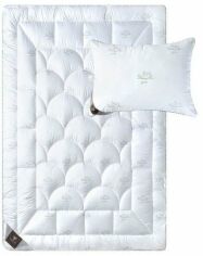 Акція на Набір IDEIA Super Soft Classic Ковдра Всесезонна Полуторна 140х200 см + Подушка 50х70 см від Rozetka